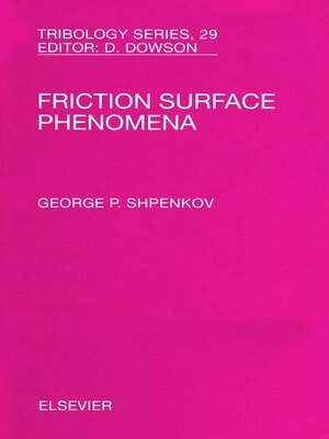 cover image of Friction Surface Phenomena